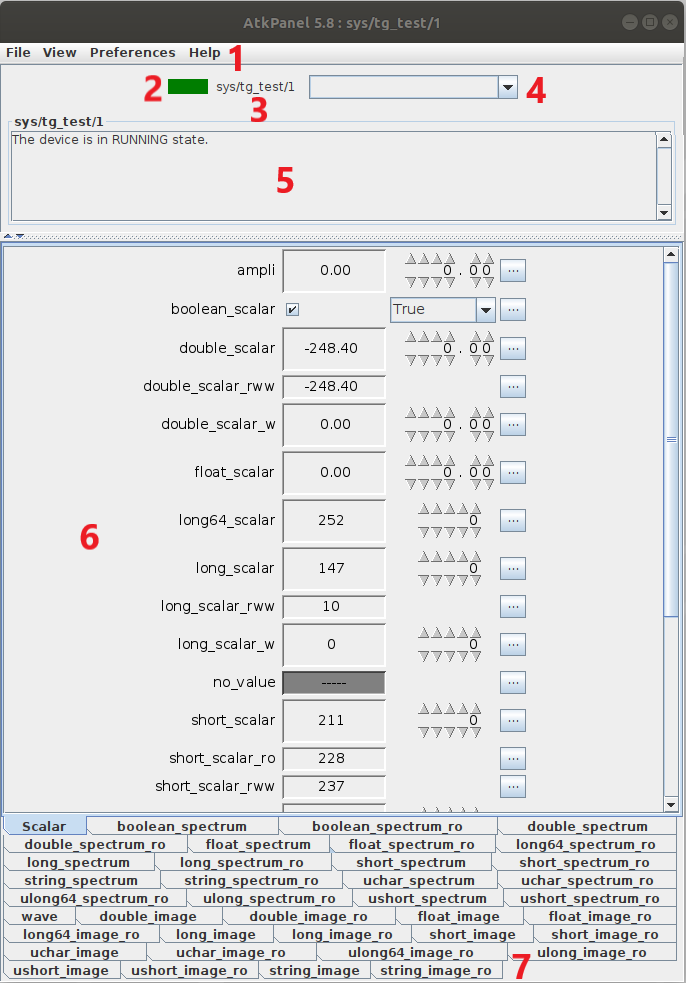 AtkPanel main window