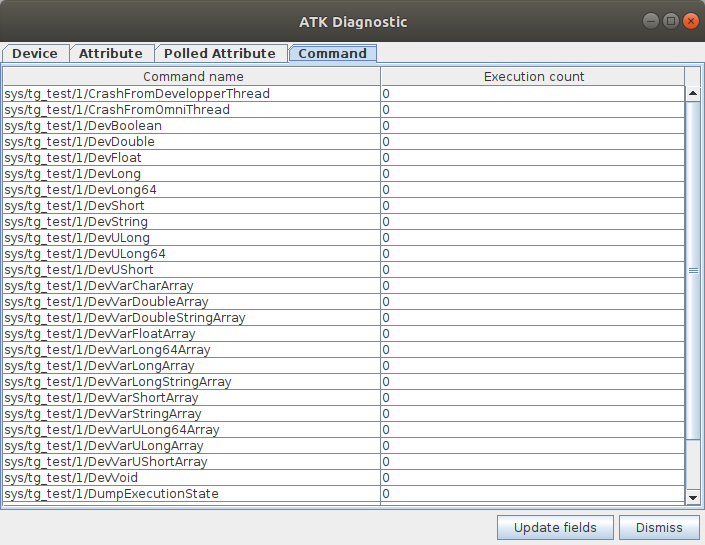 Command diagnostics