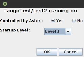 Startup level configuration