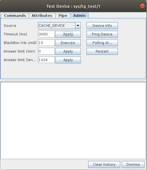 Test admin view