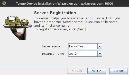 Wizard - step 1